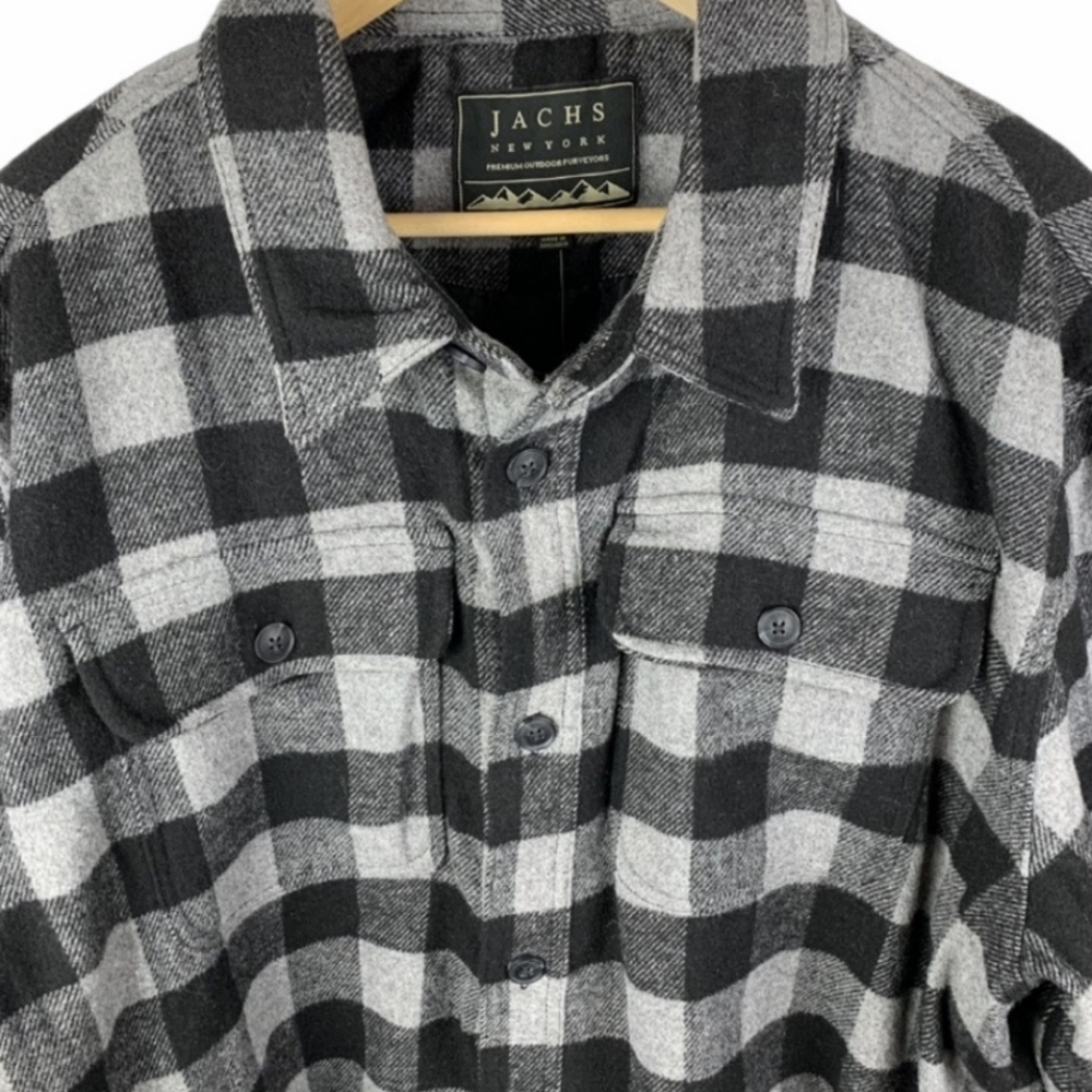 JACHS Charcoal Buffalo PlaidWool Blend Jacket SALE - Picture 9 of 14